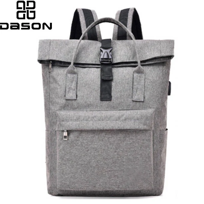 Roll Top Rucksack Laptop Bag Waterproof Roll up Backpack Outdoor Travel Casual Backpack